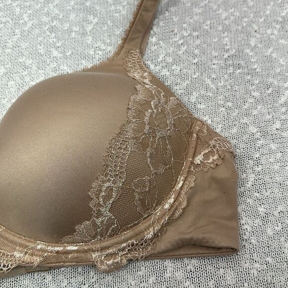 VICTORIA'S SECRET Body By Victoria No Wire Tan Bra 38D - Picture 3 of 9